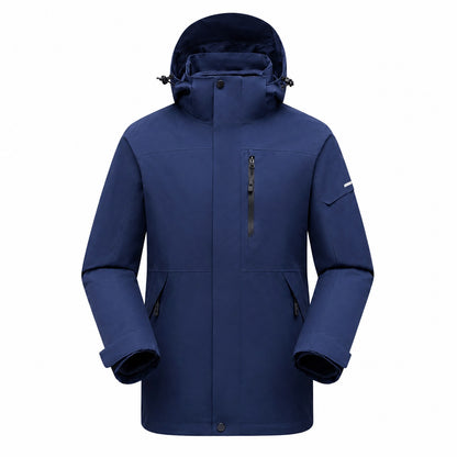 Derwent Women's Navy 3-in-1 waterproof jacket front
