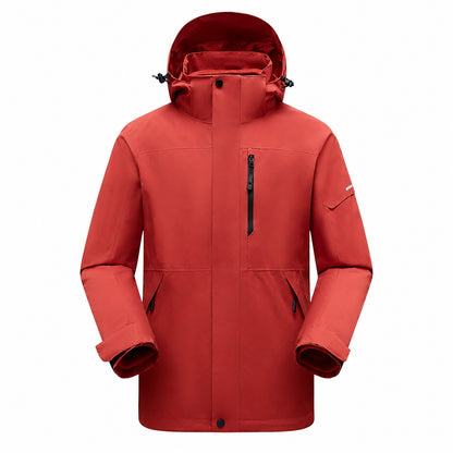 Derwent Women's Red 3-in-1 waterproof jacket front