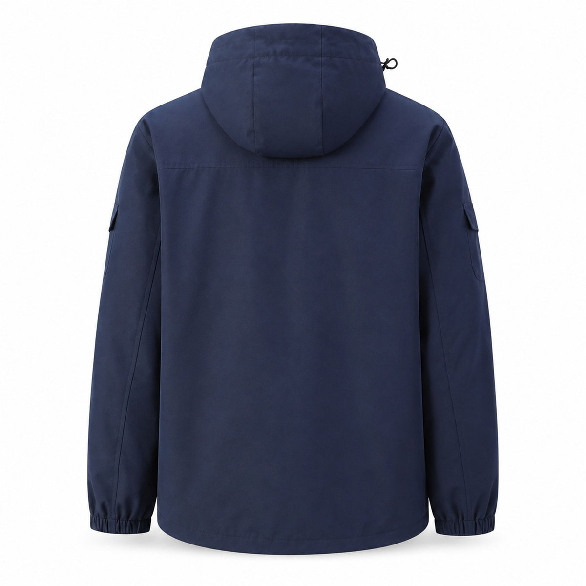 Ribble men's Navy windproof jacket rear view