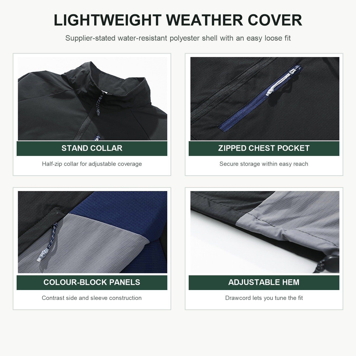 Grizedale smock jacket key details