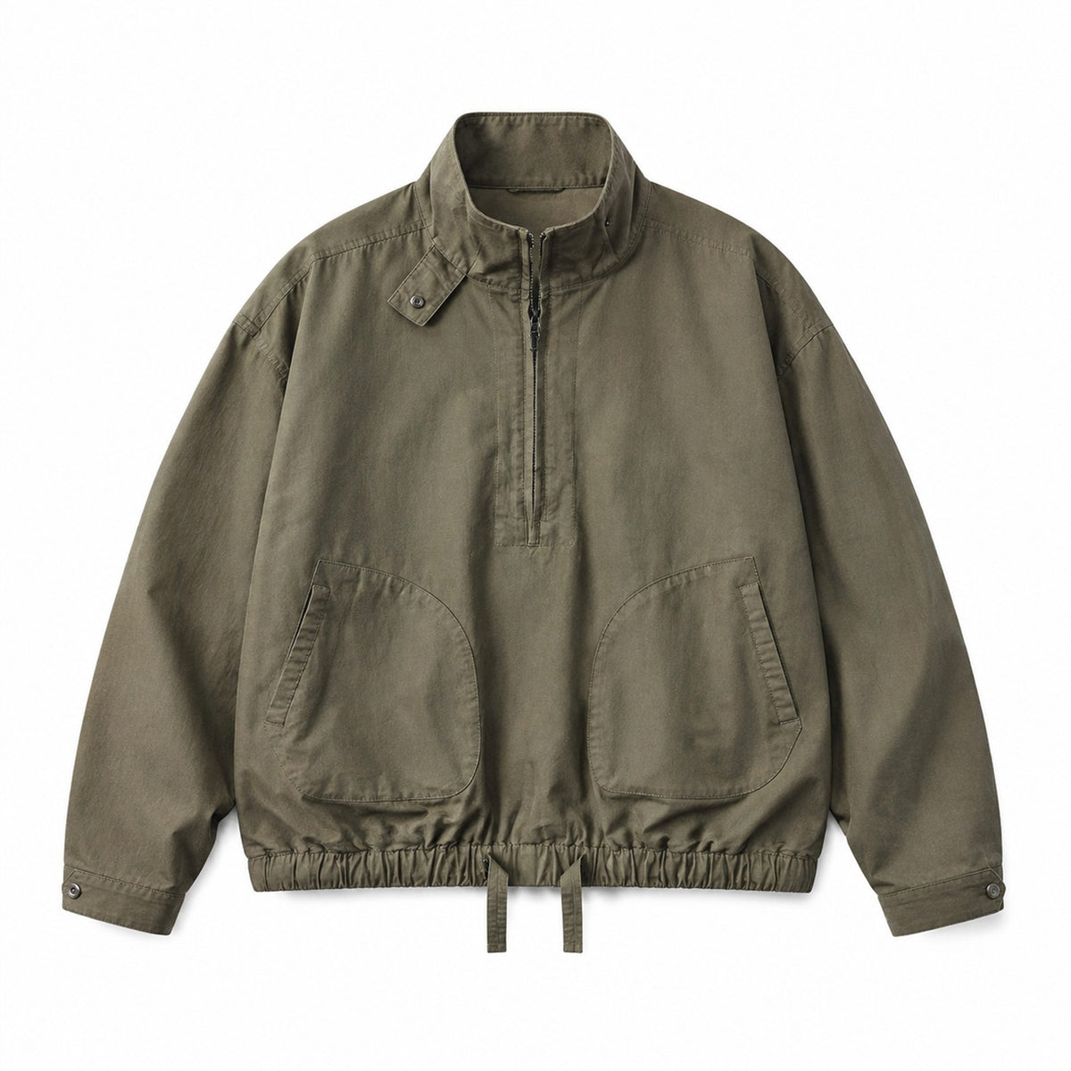 Dentdale men's cotton utility smock - olive front