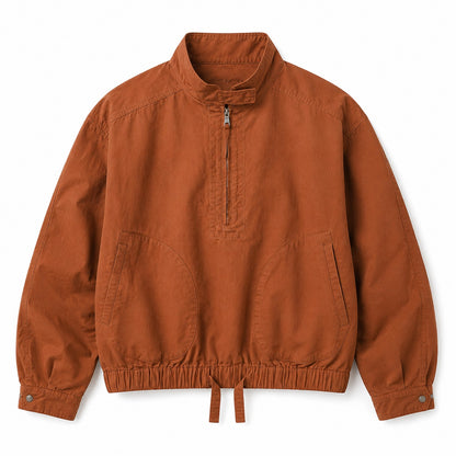 Dentdale men's cotton utility smock - brown front