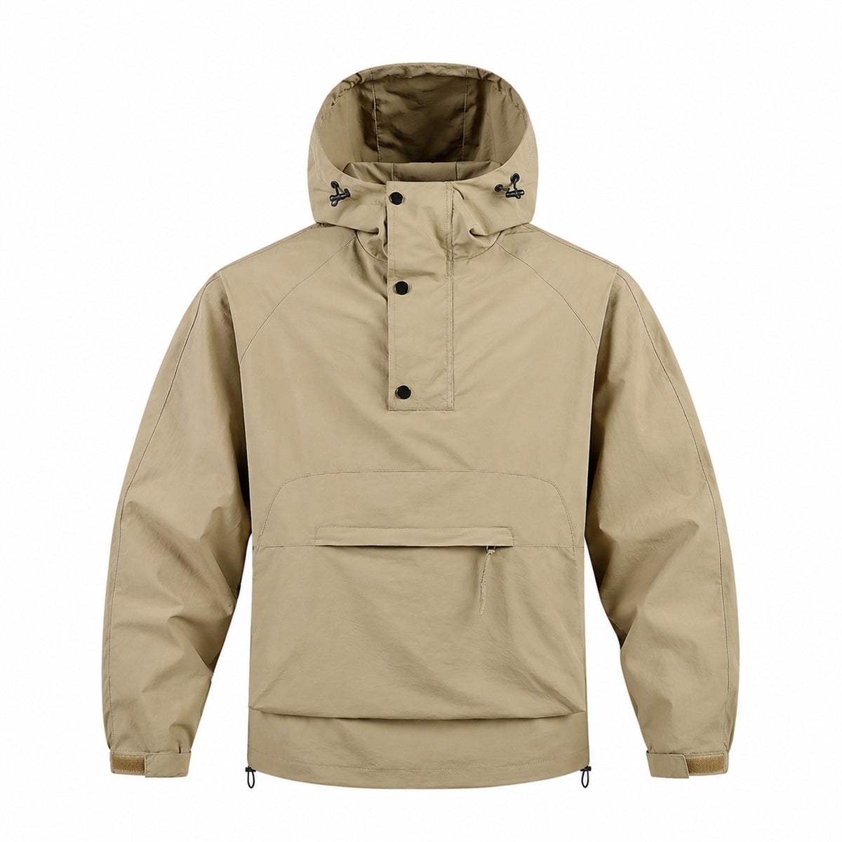 Ribblesdale men's hooded utility smock - khaki front