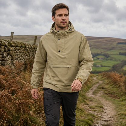 Ribblesdale men's hooded utility smock - khaki outdoor