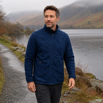 Coniston men's textured fleece midlayer - outdoor