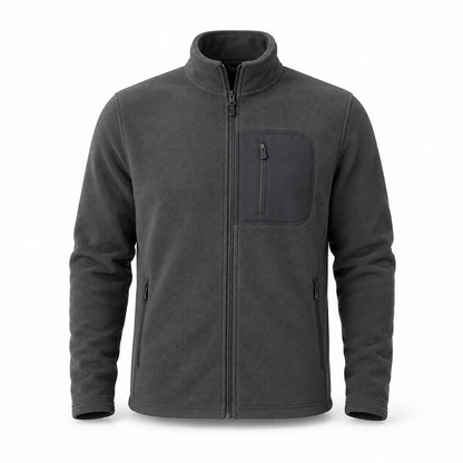 Keswick men's fleece midlayer Charcoal Grey front view