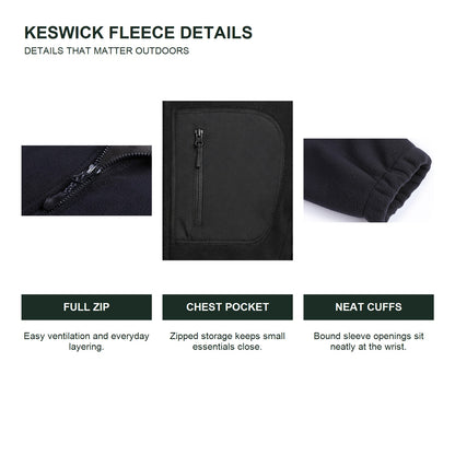 Keswick men's fleece midlayer - feature details