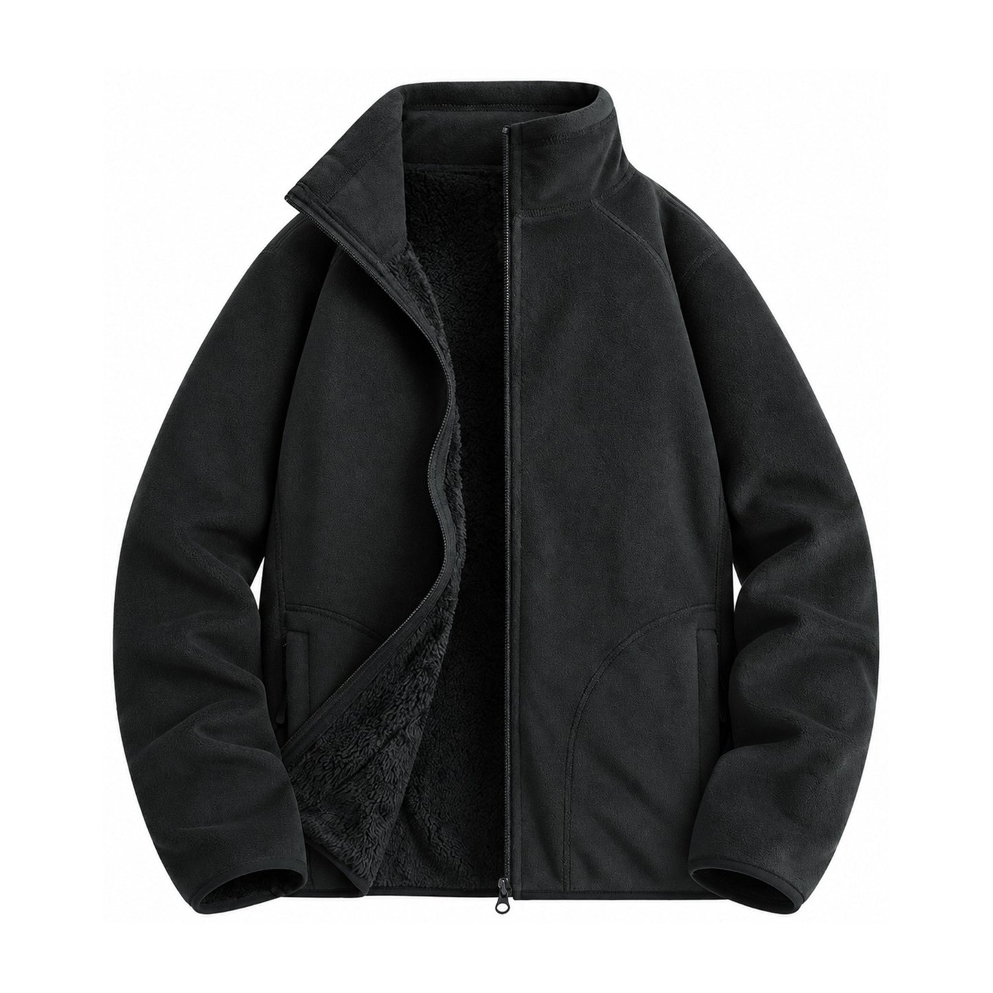 Warkworth fleece midlayer — women black front