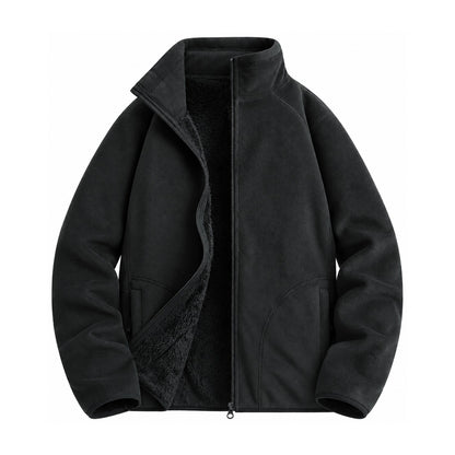 Warkworth fleece midlayer — women black front