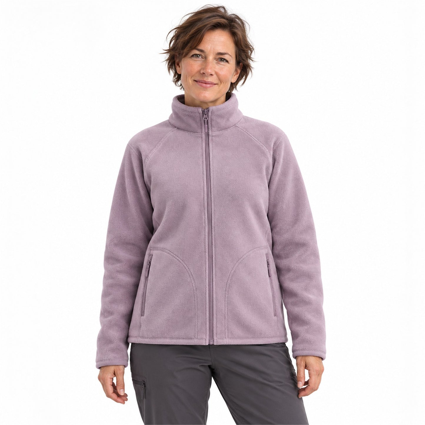 Warkworth fleece midlayer — women white