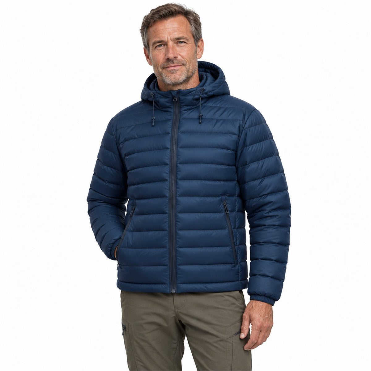 Danby lightweight hooded down jacket — men white