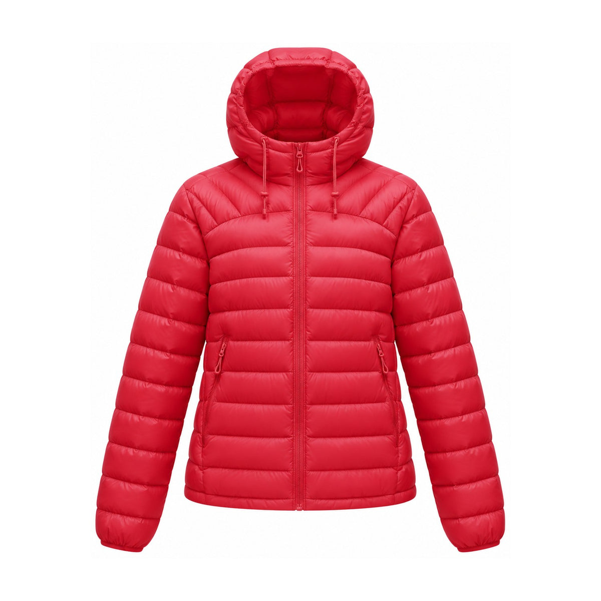 Danby lightweight hooded down jacket — red front