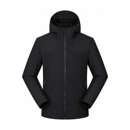 Farndale hooded softshell jacket — black front