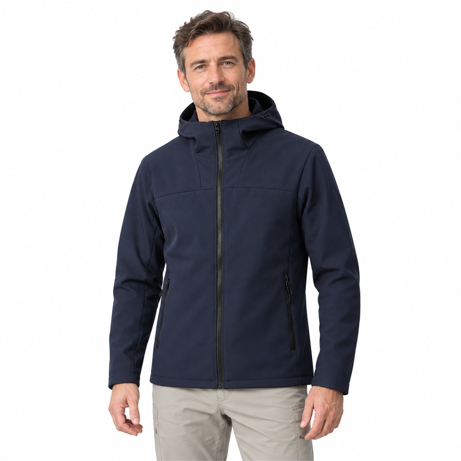 Farndale hooded softshell jacket — men white