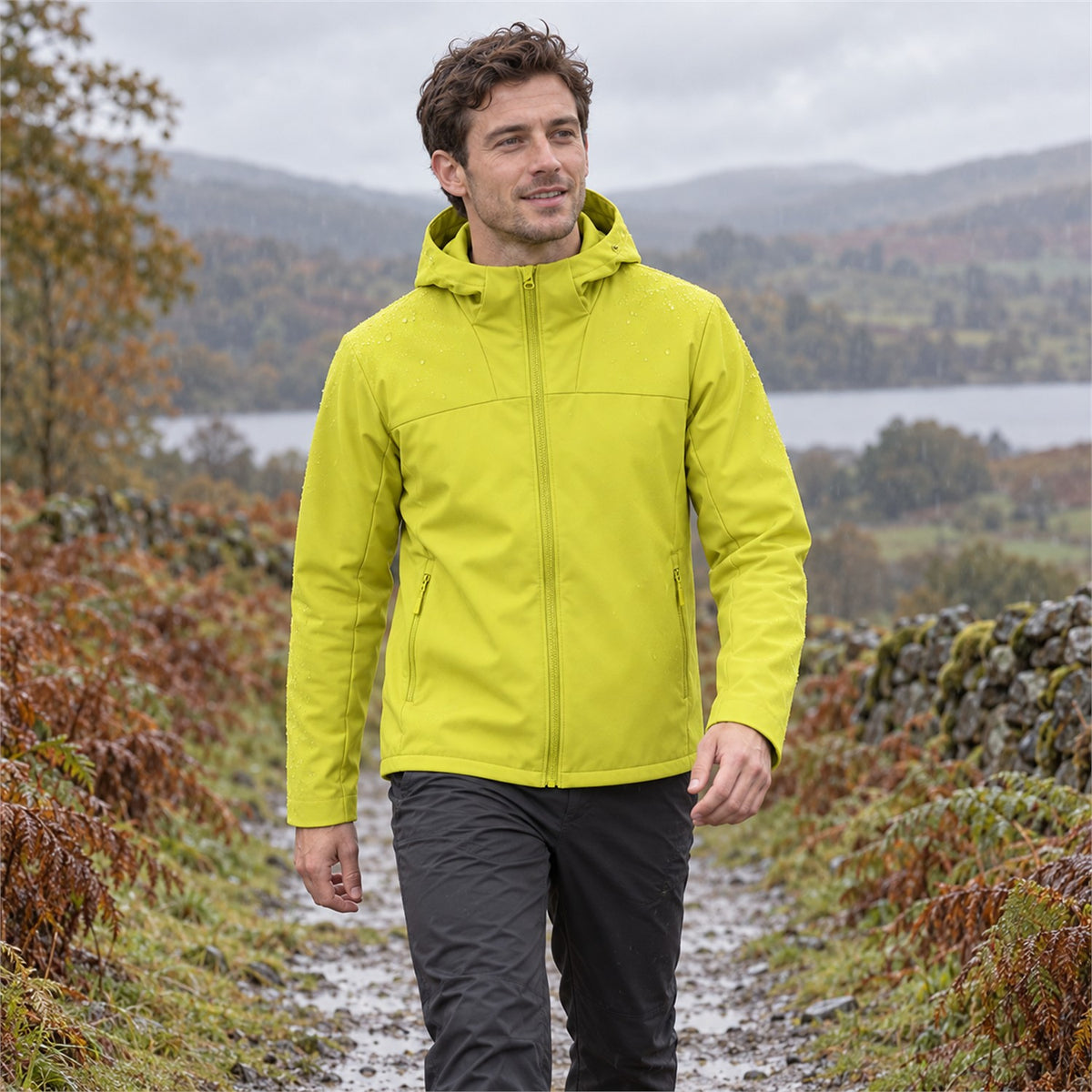 Farndale hooded softshell jacket — men outdoor