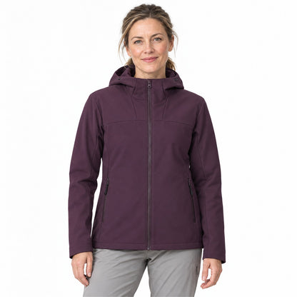 Farndale hooded softshell jacket — women white