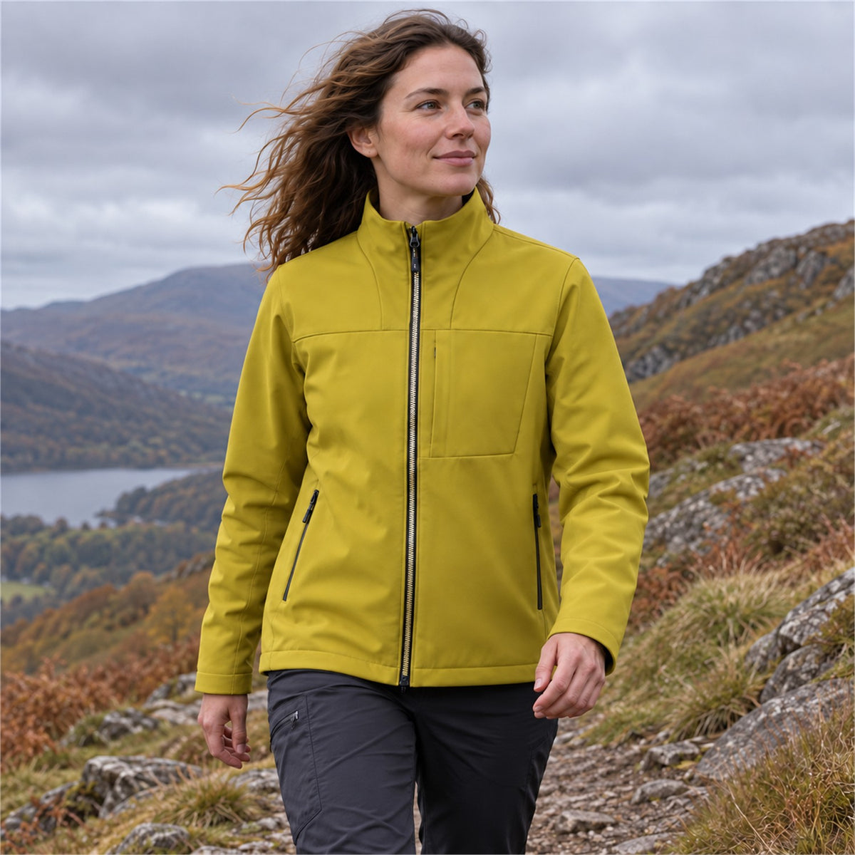 Allendale stand-collar softshell jacket — stand women outdoor v2