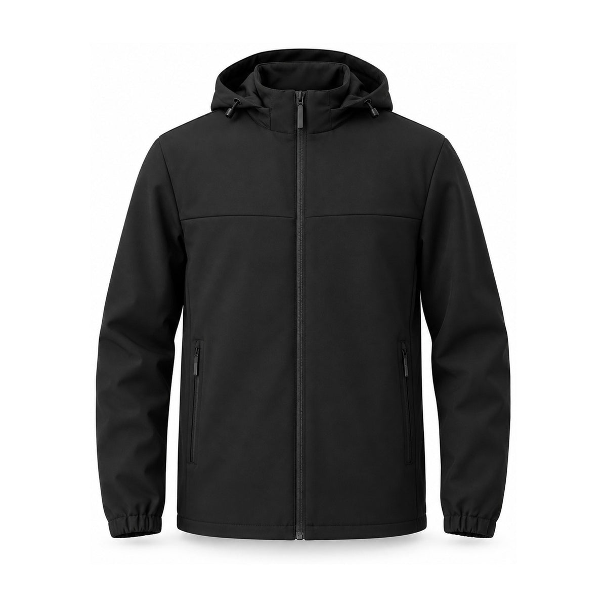 Bilsdale men's hooded softshell jacket — black front