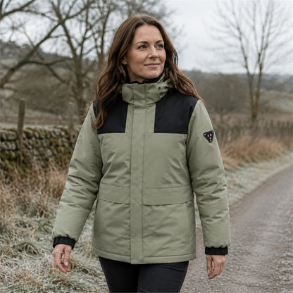 Wharfedale women's heated hooded jacket — 08 sage women outdoor