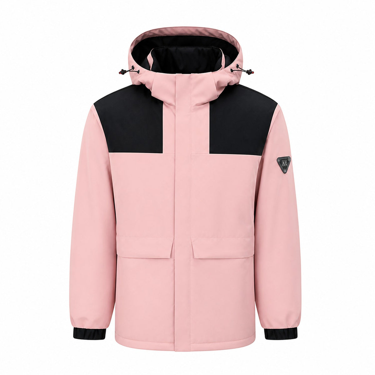 Wharfedale women's heated hooded jacket in Blush Pink, front view