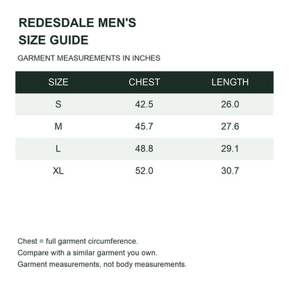 Redesdale size guide men