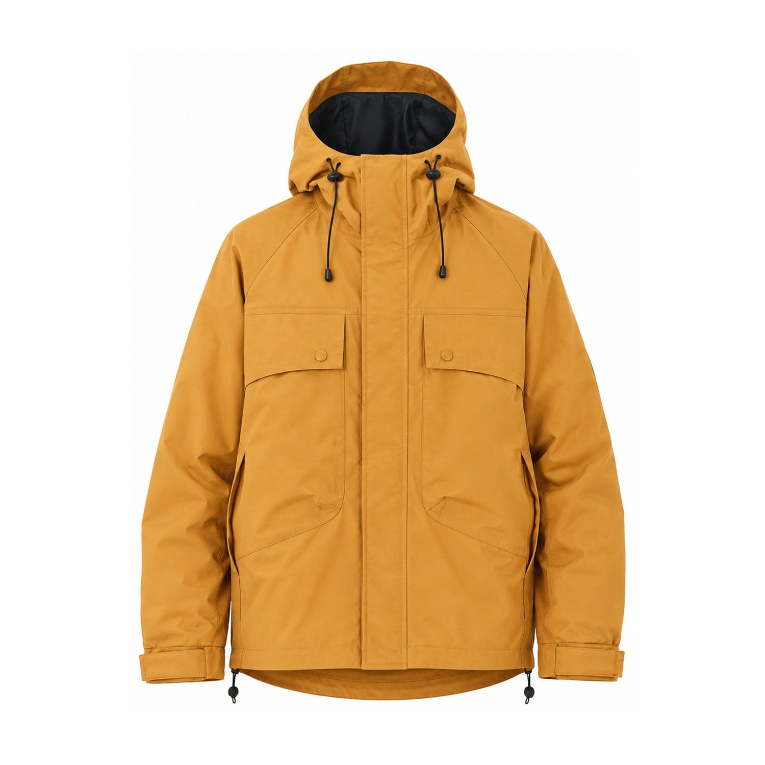 Coverdale men's hooded utility jacket — yellow front