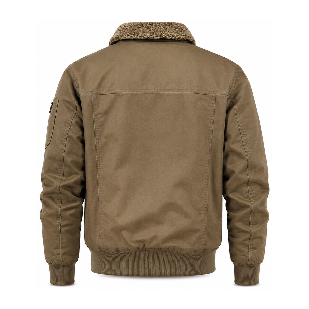 Hawkshead men's fleece-lined bomber jacket - khaki back