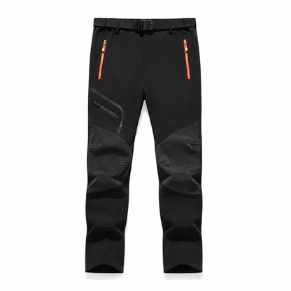 AC200001 men's fleece-lined softshell trousers — black