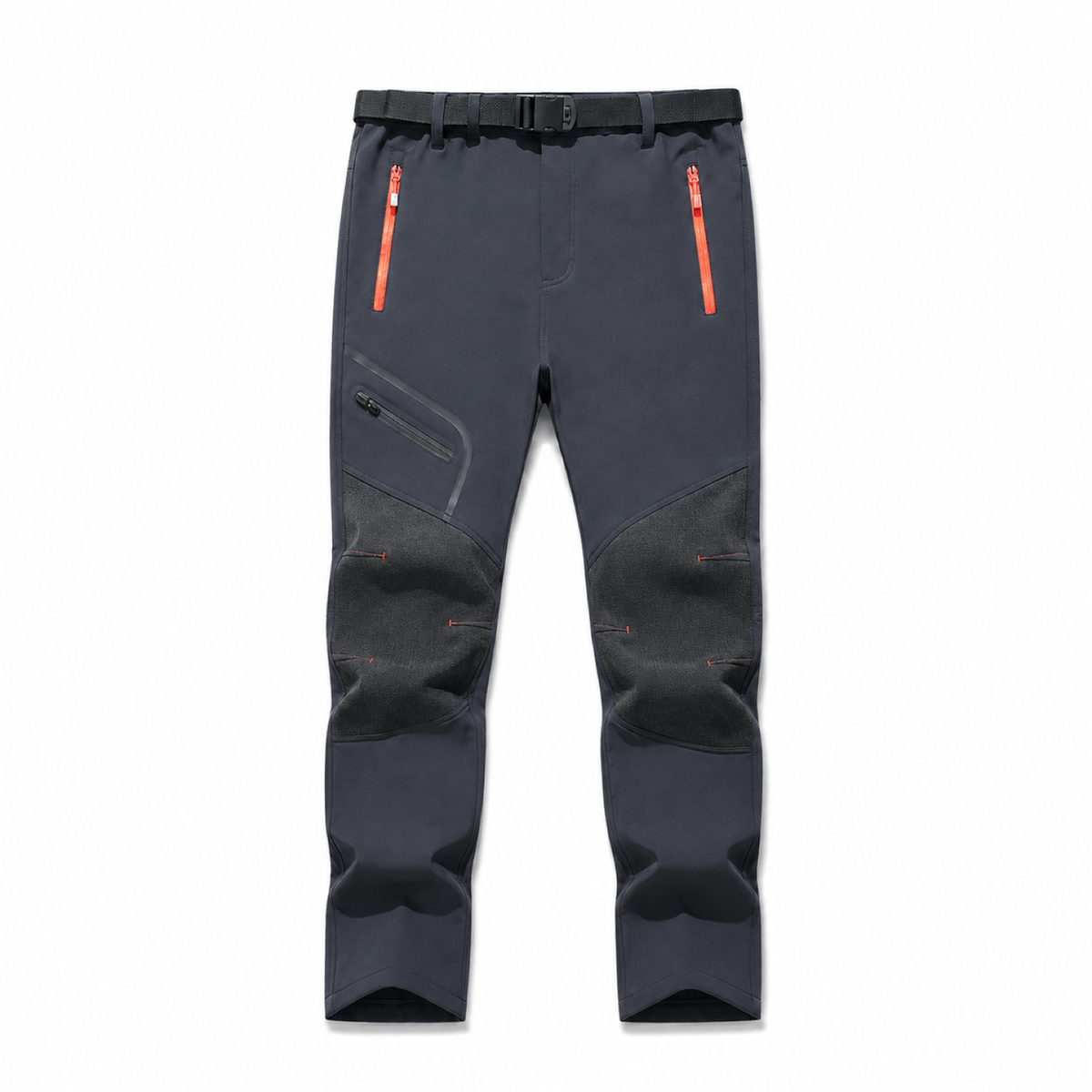 AC200001 men's fleece-lined softshell trousers — grey