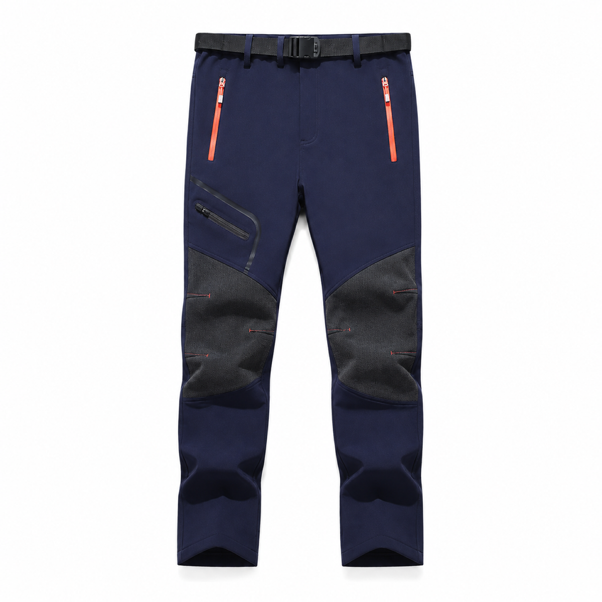 AC200001 men's fleece-lined softshell trousers — navy