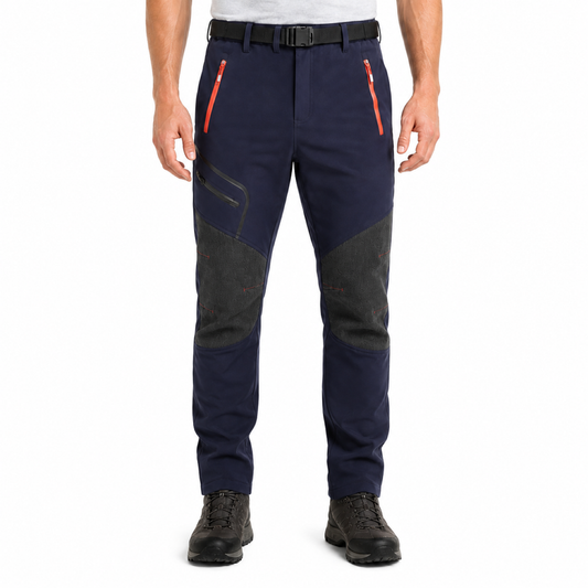 Stanage men's softshell trousers — navy waist down