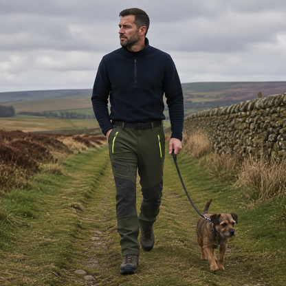 AC200001 men's fleece-lined softshell trousers — outdoor