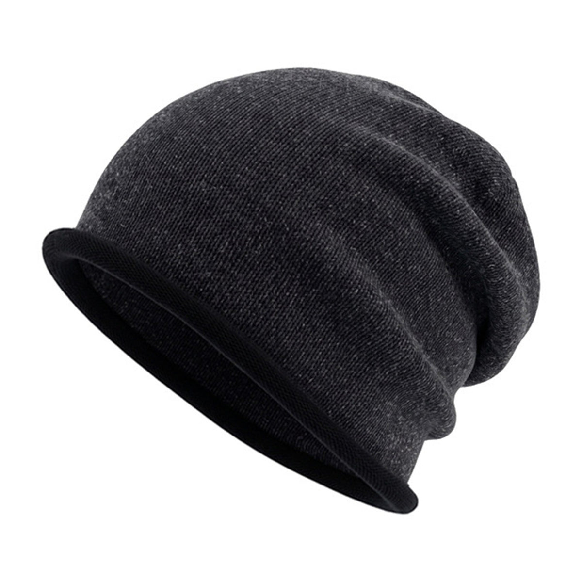 Rothbury merino wool beanie — charcoal front