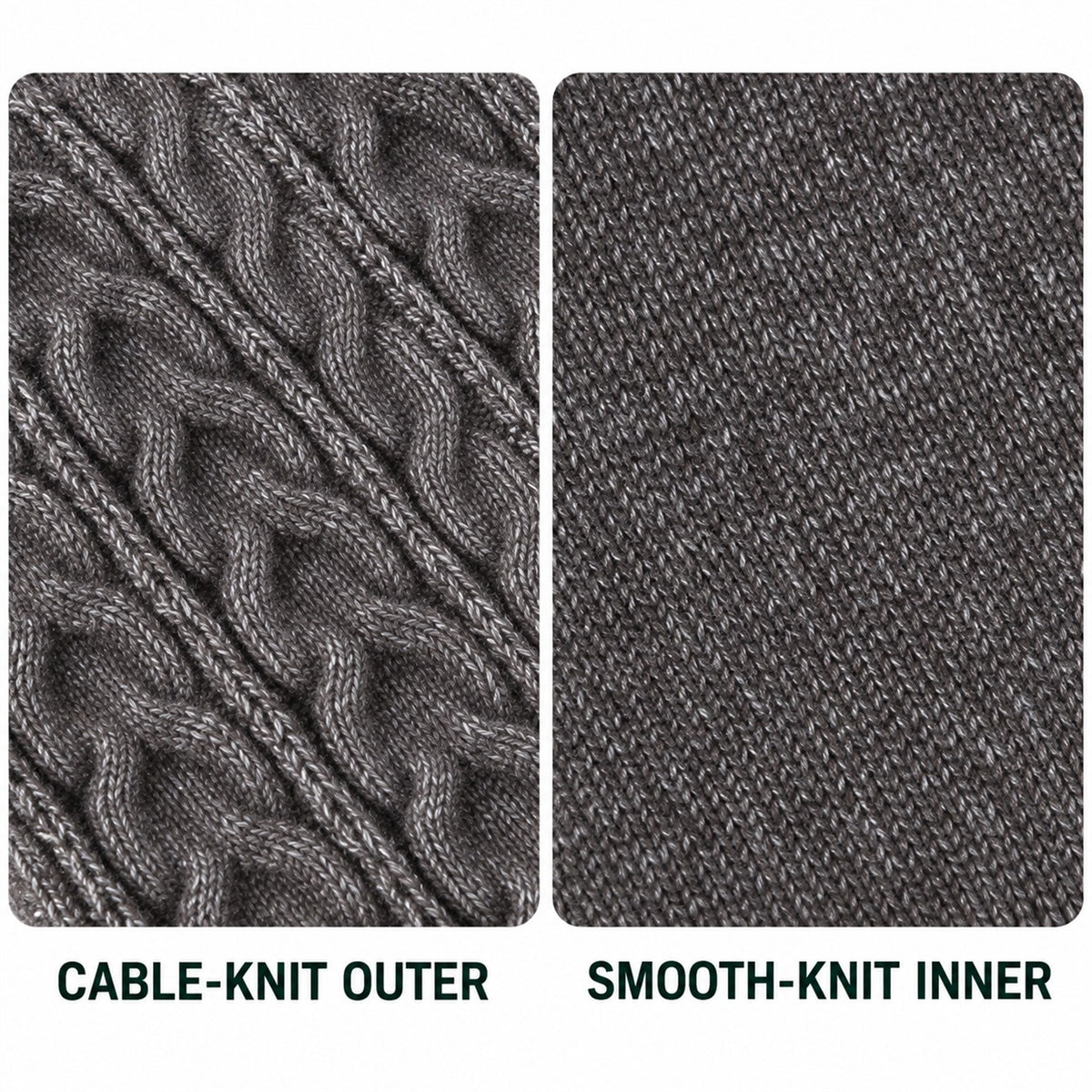 Aysgarth cable-knit earwarmer headband – details
