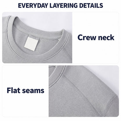 Birtley Men's Merino Wool Base Layer – detail