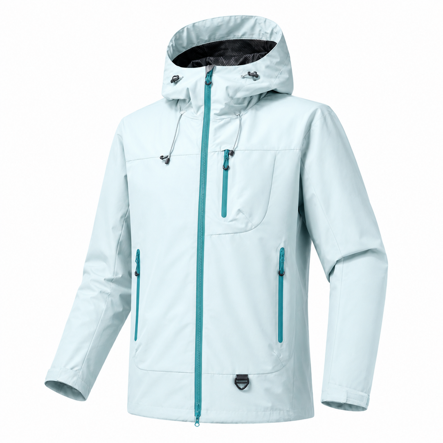 Borrowdale women's waterproof jacket in Mint on white
