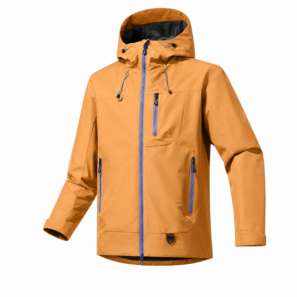 Borrowdale lightweight waterproof jacket in Orange on white