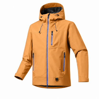Borrowdale lightweight waterproof jacket in Orange on white