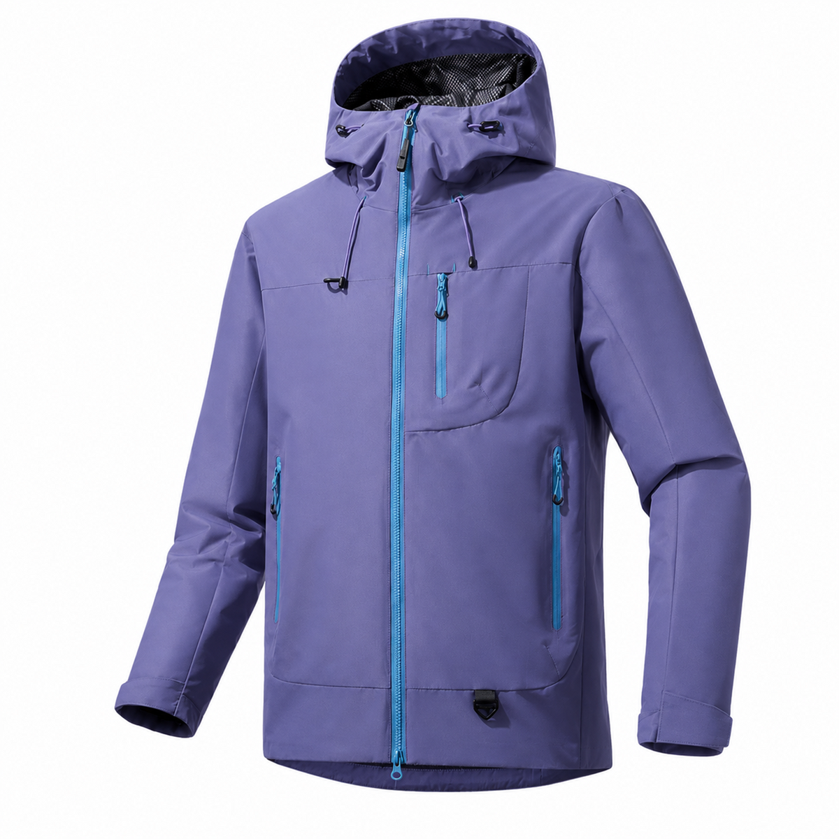 Borrowdale lightweight waterproof jacket in Purple on white
