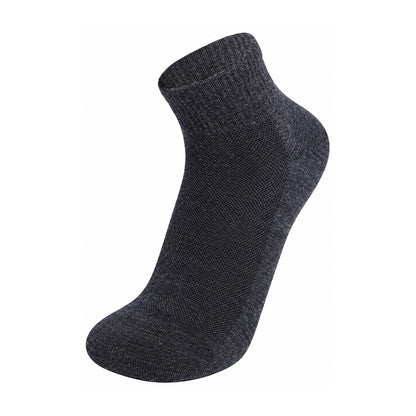 Elsdon Merino Blend Ankle Socks in Dark Grey