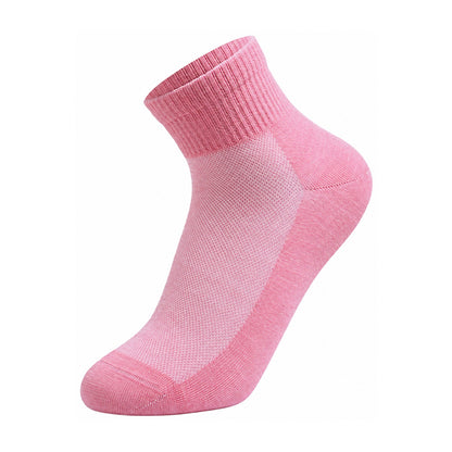 Elsdon Merino Blend Ankle Socks in Pink