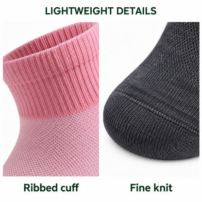 Elsdon Merino Blend Ankle Socks - details
