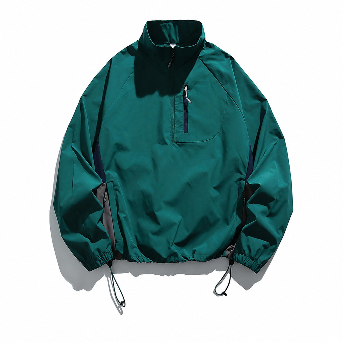Grizedale men's smock jacket in Blue on white