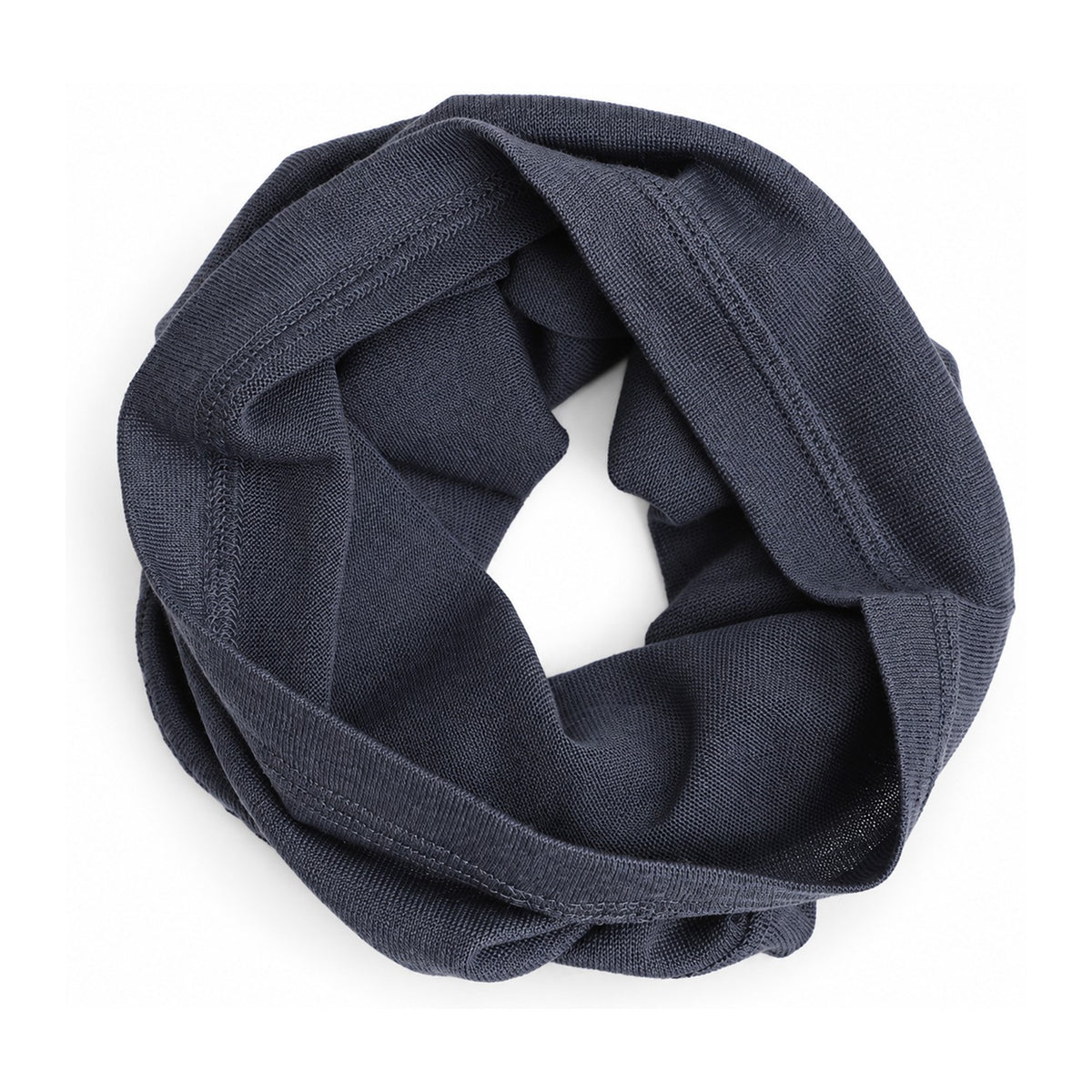 Hexham Merino Wool Neck Gaiter in Dark Grey - white background