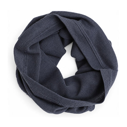 Hexham Merino Wool Neck Gaiter in Dark Grey - white background