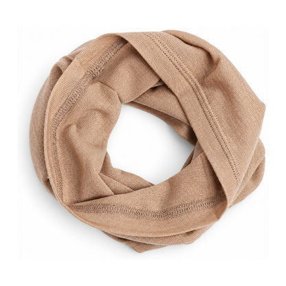 Hexham Merino Wool Neck Gaiter in Khaki - white background