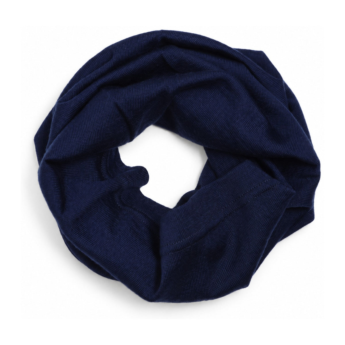 Hexham Merino Wool Neck Gaiter in Navy - white background
