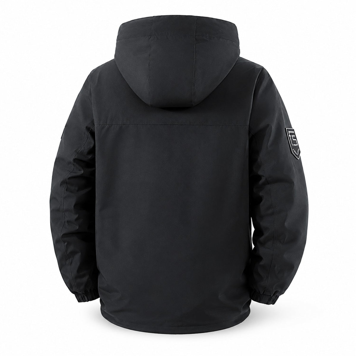 Tamar men's black 3-in-1 utility jacket rear view