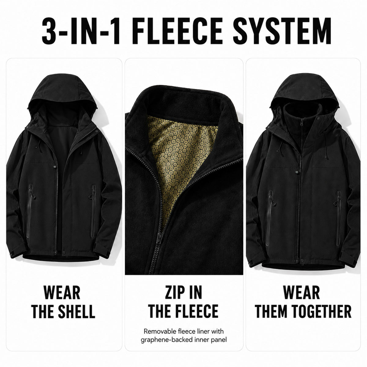 Pennine Women's Seam-Sealed 3-in-1 Fleece Jacket